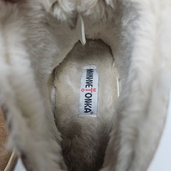 MINNETONKA Women's Tuscon Bootie Slippers 11 Cinnamon Brown Suede Style 40111 - Picture 9 of 10